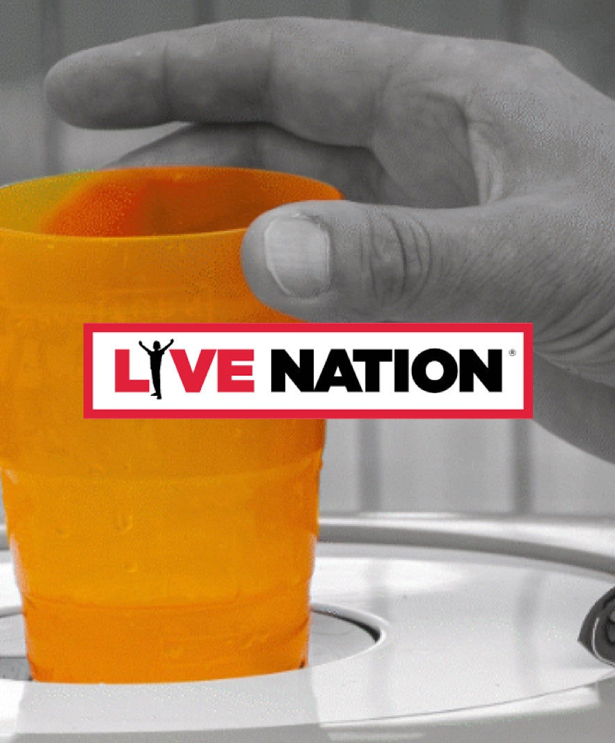 Live Nation article. Live Nation invests in TURN reusable cups at festivals. 
